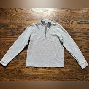 Boys Dark Gray Quarter-Zip Sweater